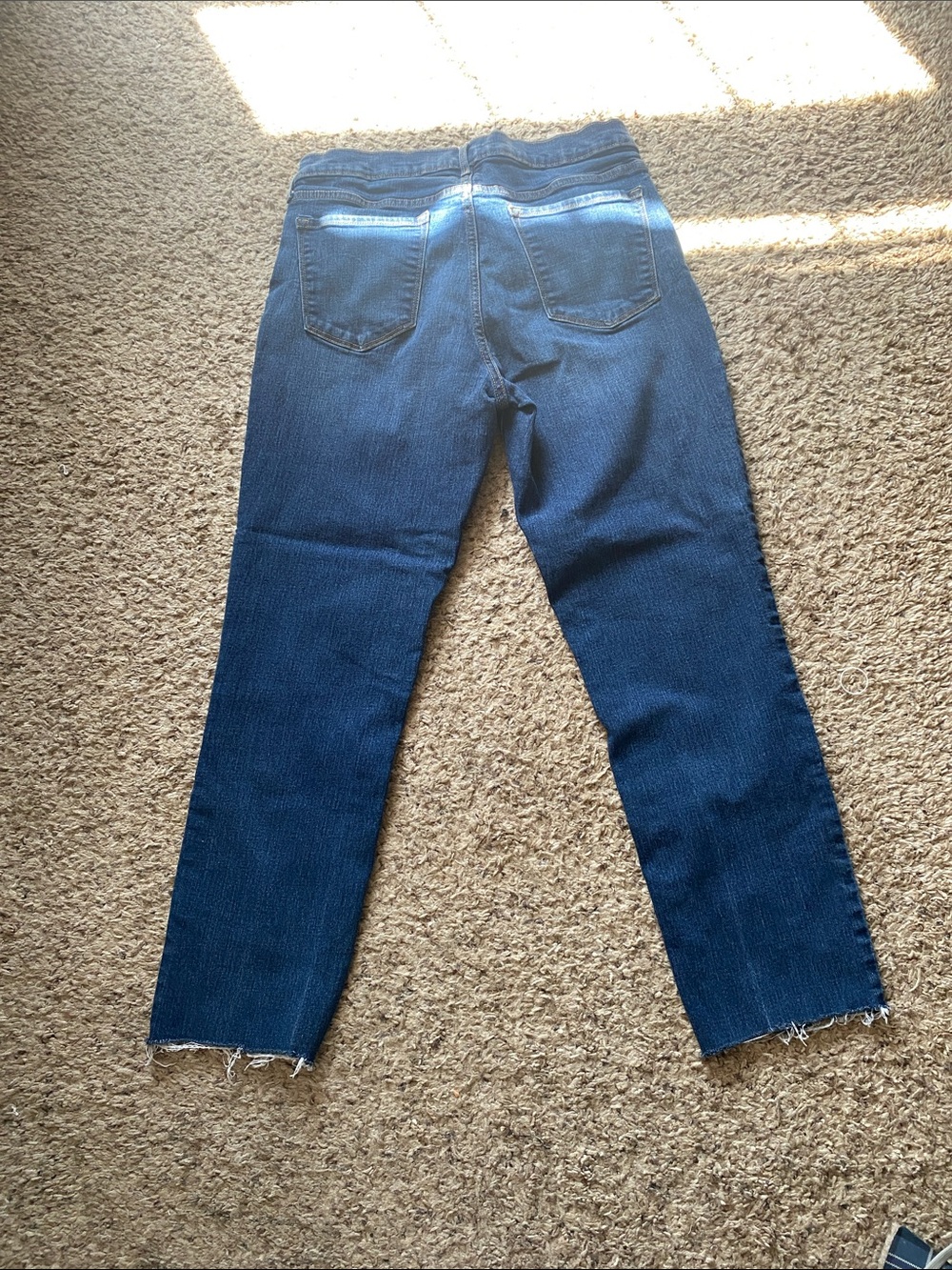 Old Navy Dark Blue Straight Leg Ankle Jeans